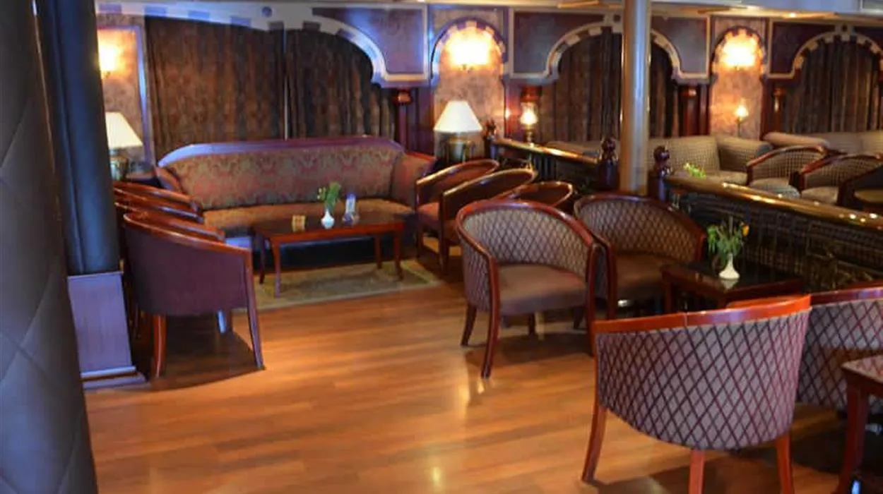 Lounge aboard the MS Emilio Nile Cruise Nile cruise